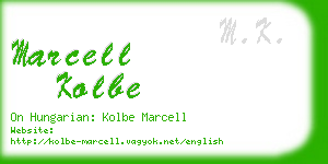 marcell kolbe business card